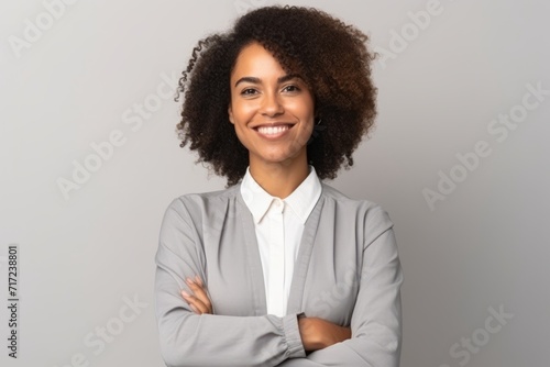 Portrait of a beautiful african american businesswoman with folded arms