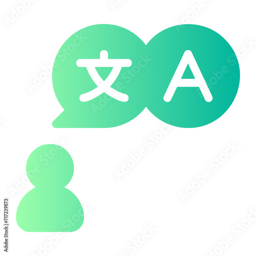translator gradient icon
