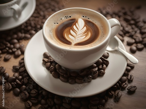 cup of  breve coffee