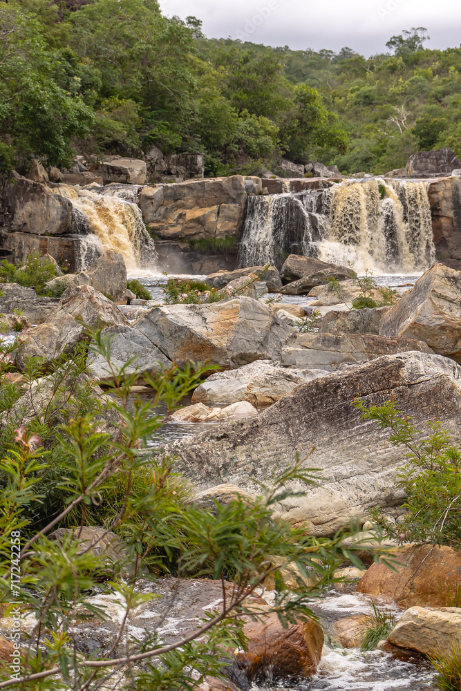 cachoeira na cidade de Buenópolis, Estado de Minas Gerais, Brasil
