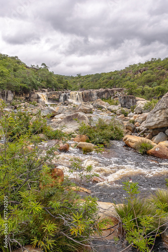cachoeira na cidade de Buenópolis, Estado de Minas Gerais, Brasil
