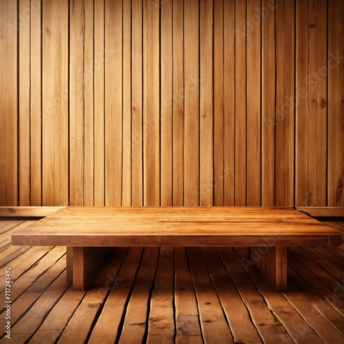 Wooden table product background