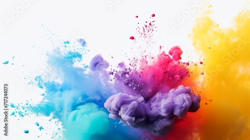 Colorful dust. Abstract art background. Modern art.