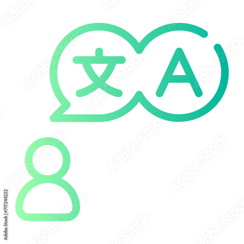 translator gradient icon
