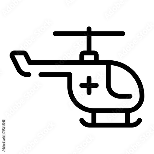 air ambulance line icon