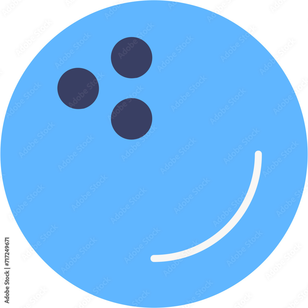 Bowling Ball Flat Icon Bowling Ball Flat Icon