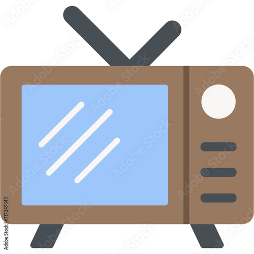 Television Flat Icon photo