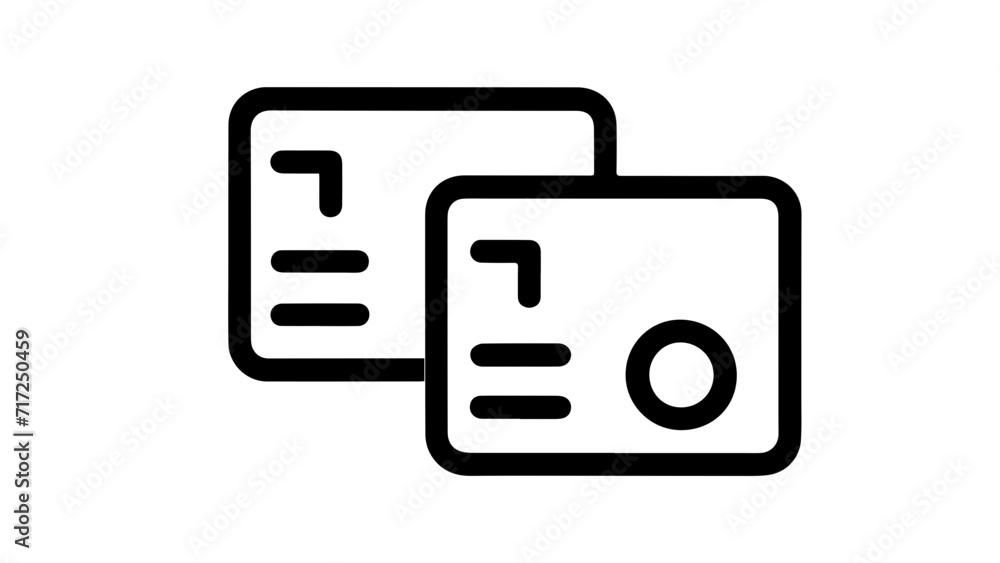 Debit and credit card design icon ai generated Debit and credit card design icon ai generated