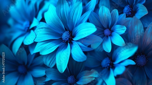 blue flower background Ai Generative © Lucky