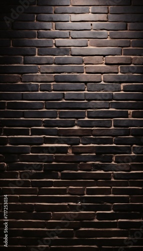 Black textured brick wall background