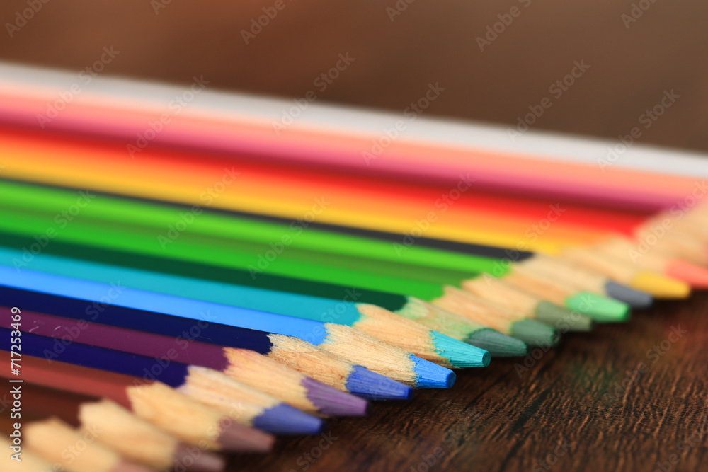 macro photography of various colored pencils. macro photography of various colored pencils.