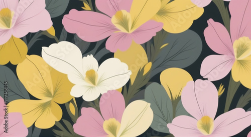 Vibrant Symphony with an Enigmatic Petal Mirage Impression
