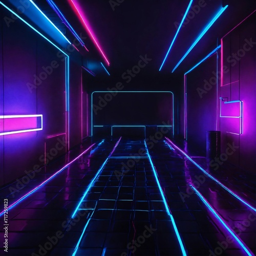 Aesthetic dark wallpaper background, neon light