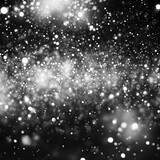 Abstract black and white bokeh background