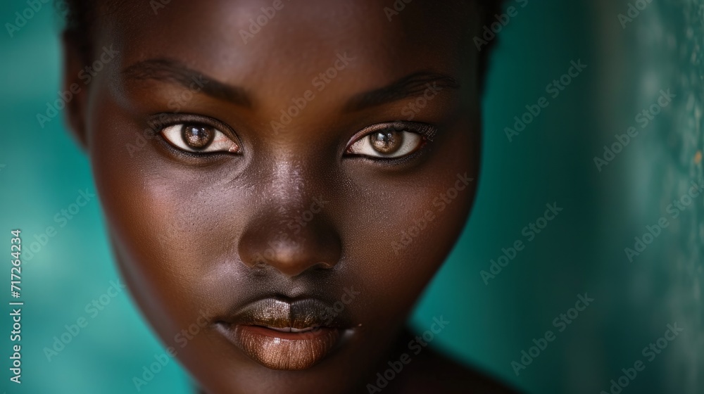 beautiful african girl portrait generative ai beautiful african girl portrait generative ai