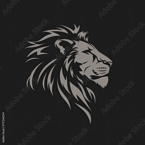 Lion Animal Logo Elegant Design Object Generative AI