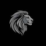 Lion Animal Logo Sleek Design Symbol Generative AI