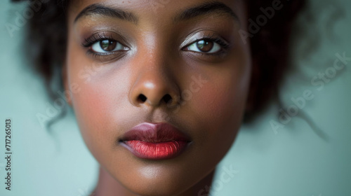 Wallpaper Mural elegant young African American woman in a studio generative ai Torontodigital.ca