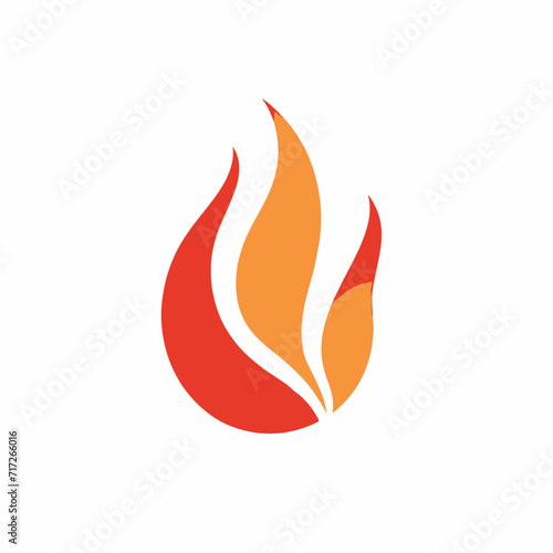 Flame in cartoon, doodle style. Image for t shirt. Isolated 2d vector illustration in logo, icon, sketch style, Eps 10. AI Generative © Alexey