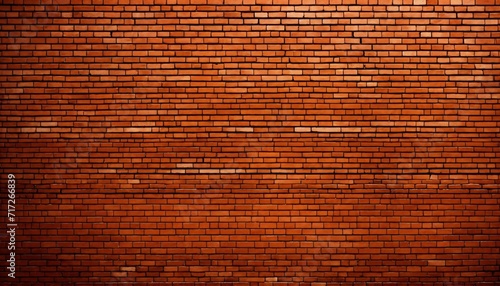 Red brown vintage brick wall with shabby structure. horizontal wide brickwall background. grungy red brick blank wall texture. retro house facade. abstract panoramic web banner. stonewall surface