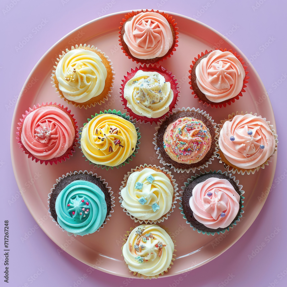 Charming Sweet Cupcakes - Delightful Dessert Photography