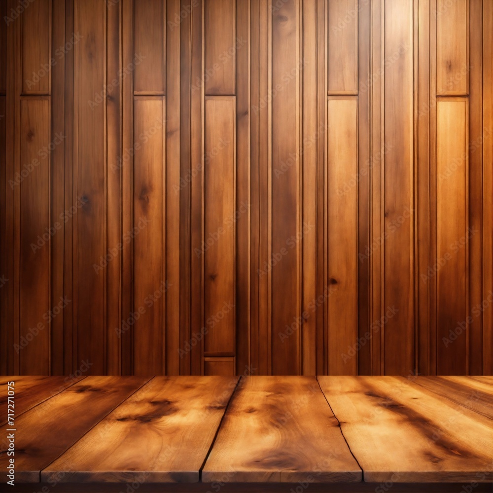 Naklejka premium Wooden table product background