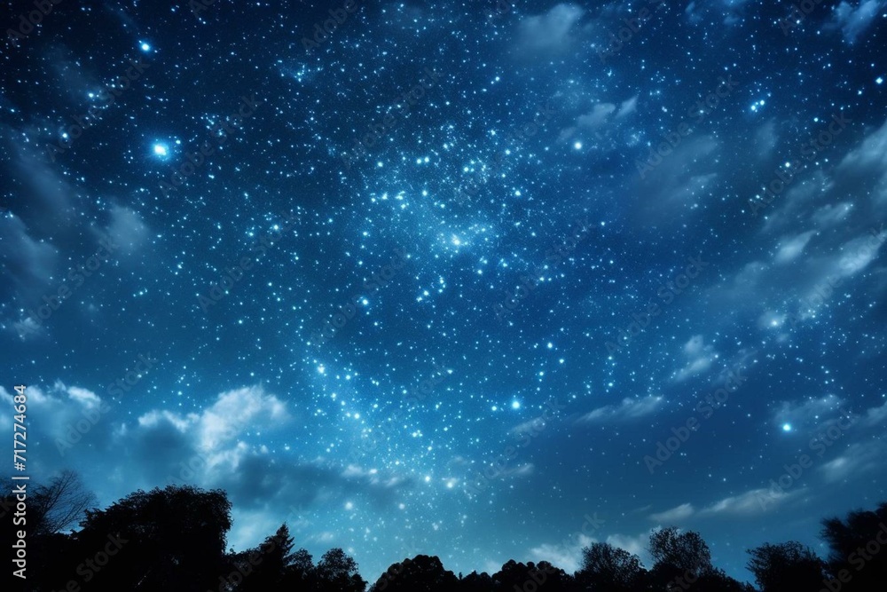 the sky at night's breathtakingly dazzling stars. Generative AI