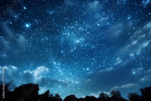 the sky at night's breathtakingly dazzling stars. Generative AI