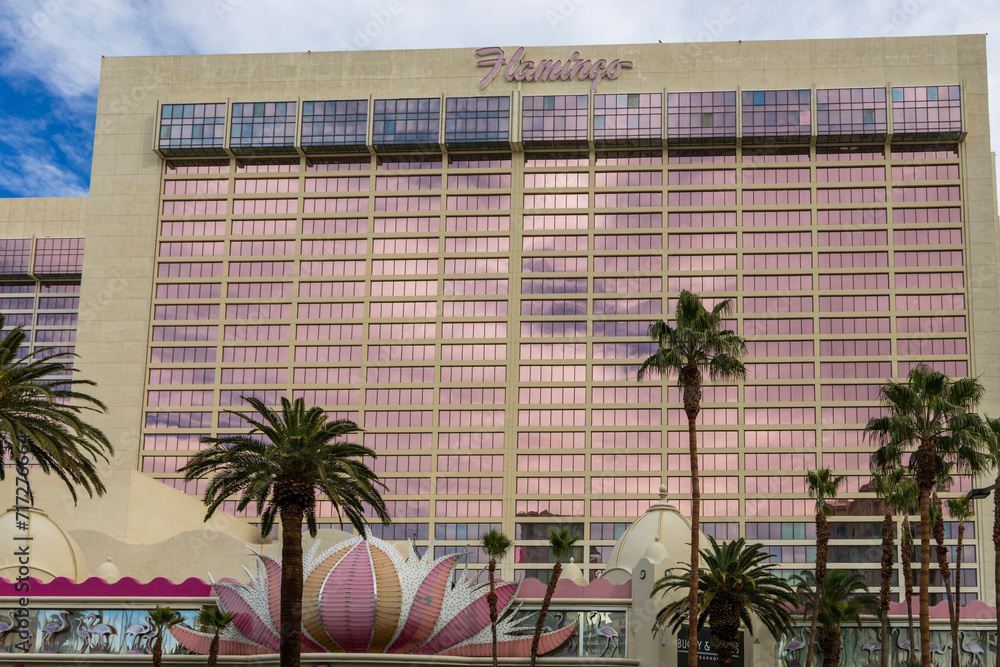 The Flamingo Hotel, Casino and resort along the Las Vegas strip with ...