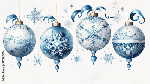Bright blue stars symbolize christmas like jingle bells Ai generated art