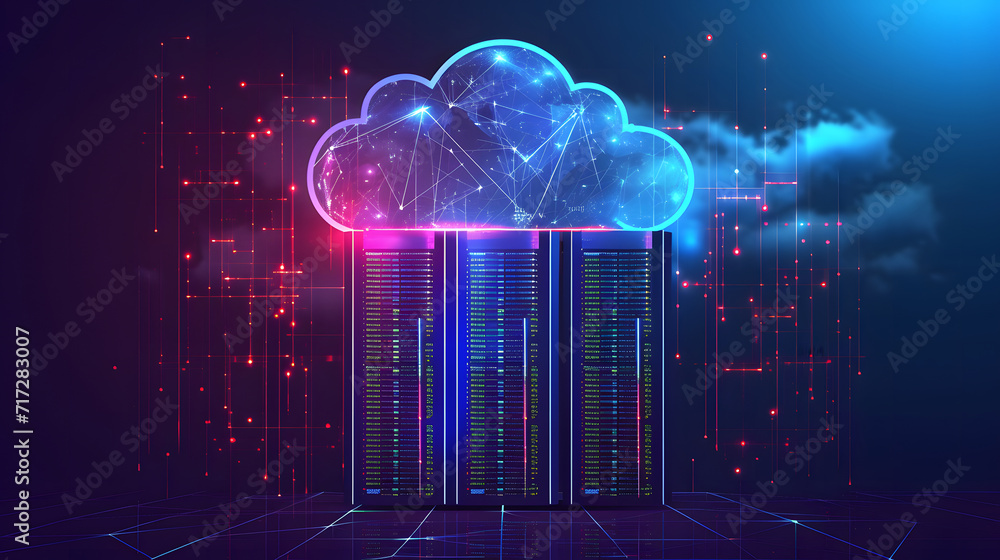 Cloud computing and online storage technology concept Cloud computing and online storage technology concept