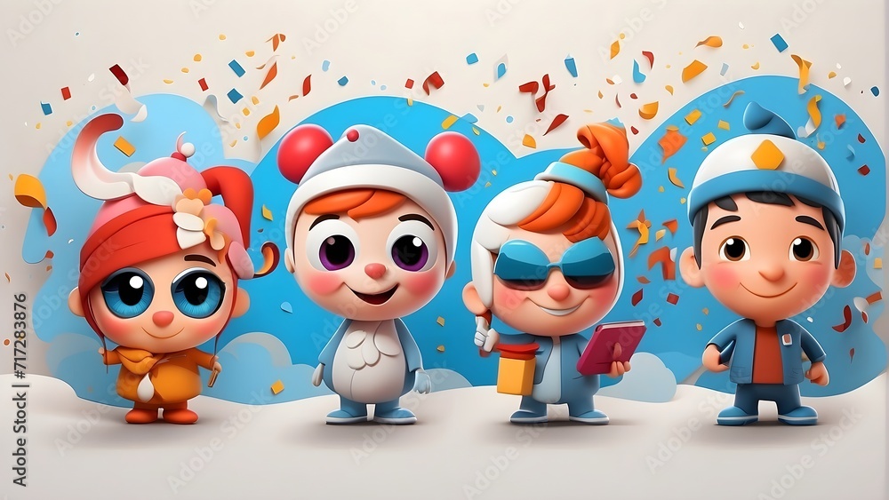 Fototapeta premium children celebrating 