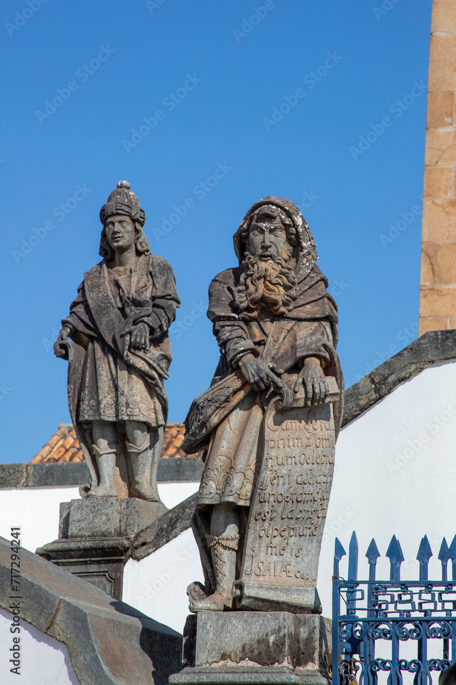 Prophets by Brazilian Sculptor, Aleijadinho. UNESCO World Heritage Site. Congonhas do Campo, Minas Gerais, Brazil
