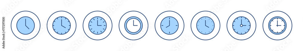 Clock icon vector. Time sign and symbol. watch icon Clock icon vector. Time sign and symbol. watch icon