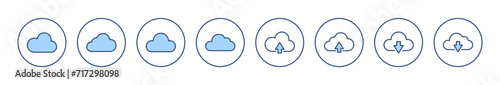 Cloud icon vector. cloud sign and symbol