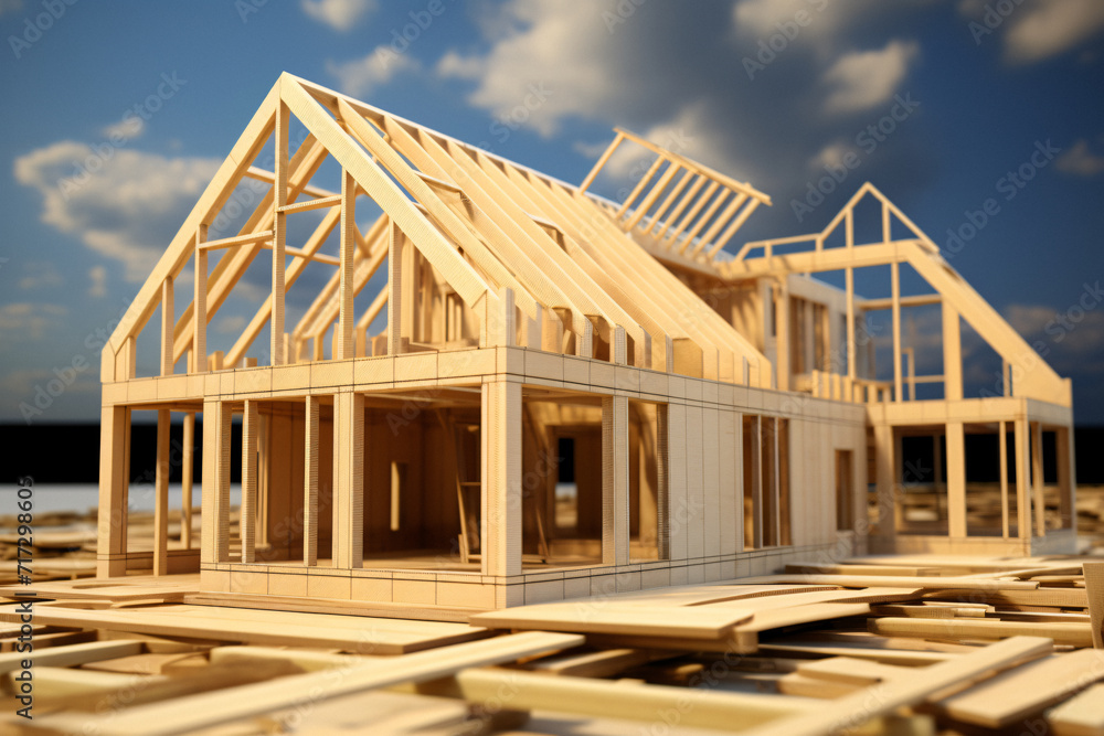 frame house, house under construction, Wooden frame, building wood houses, wood structure house construction frame house, house under construction, Wooden frame, building wood houses, wood structure house construction