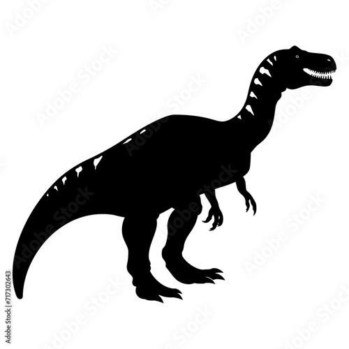 Silhouette Dinosaur black color only