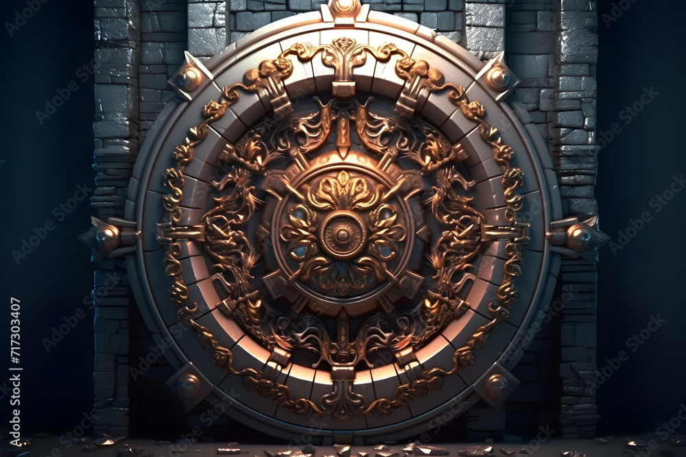 Fototapeta premium 3d rendering Underworld Gate Portal