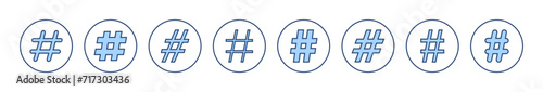 Hashtag icon vector. hashtag sign and symbol