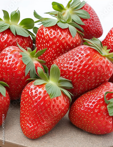 Fresh strawberries are high in vitamins.