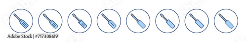 Screwdriver icon vector.tools sign and symbol