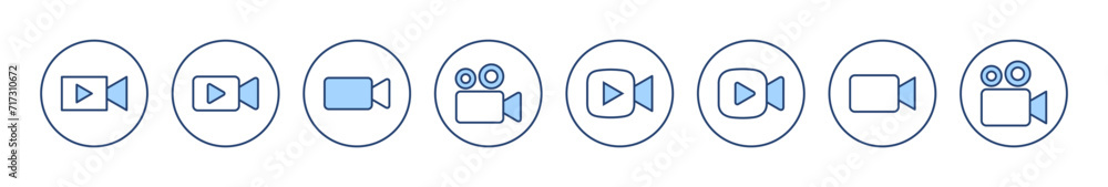 Video icon vector. video camera sign and symbol. movie sign. cinema Video icon vector. video camera sign and symbol. movie sign. cinema