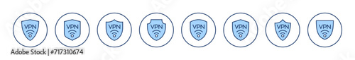 Vpn icon vector. Private network sign and symbol. virtual private network icon.