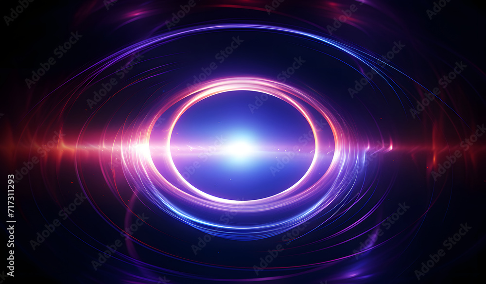 Shiny neon digital lens flare isolated on black, Quantum Leap Radiance of an Energy Vortex Shiny neon digital lens flare isolated on black, Quantum Leap Radiance of an Energy Vortex