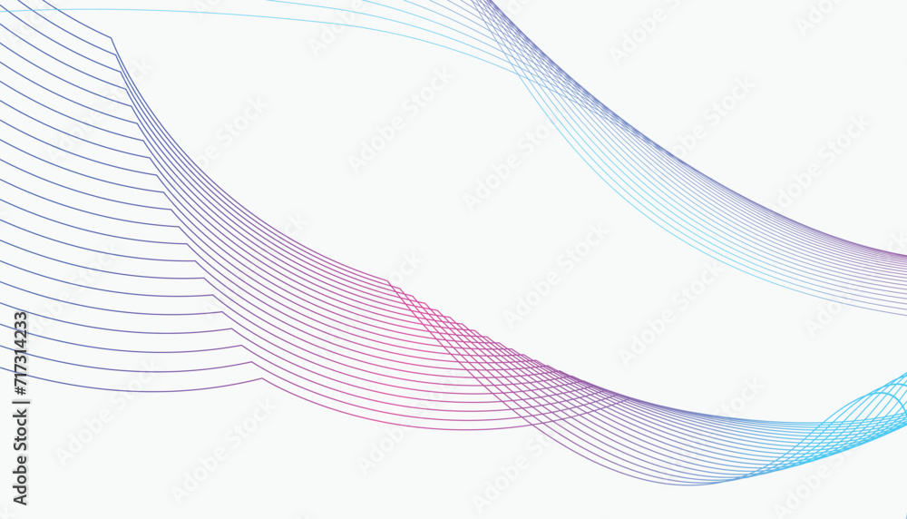 Fototapeta premium wavy background colorful line art gradient vector design