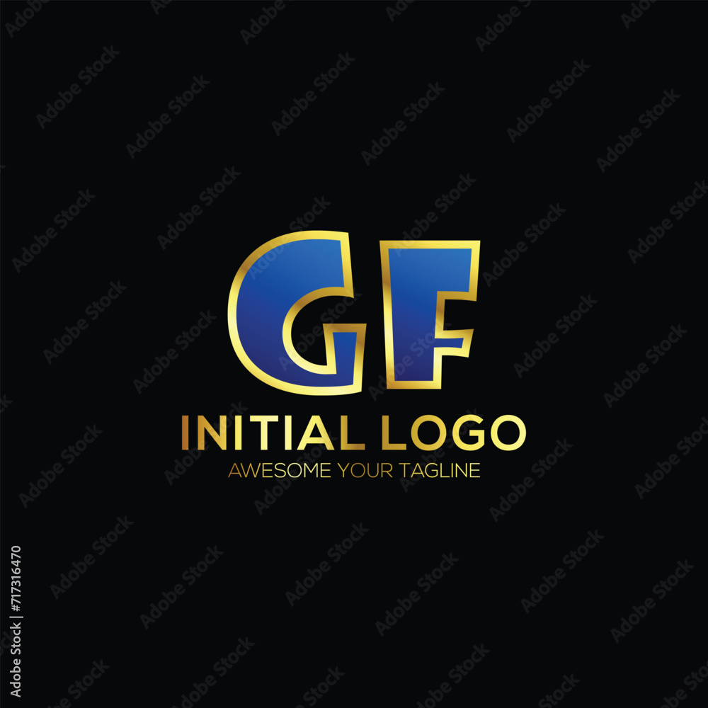 logo initial modern design vector