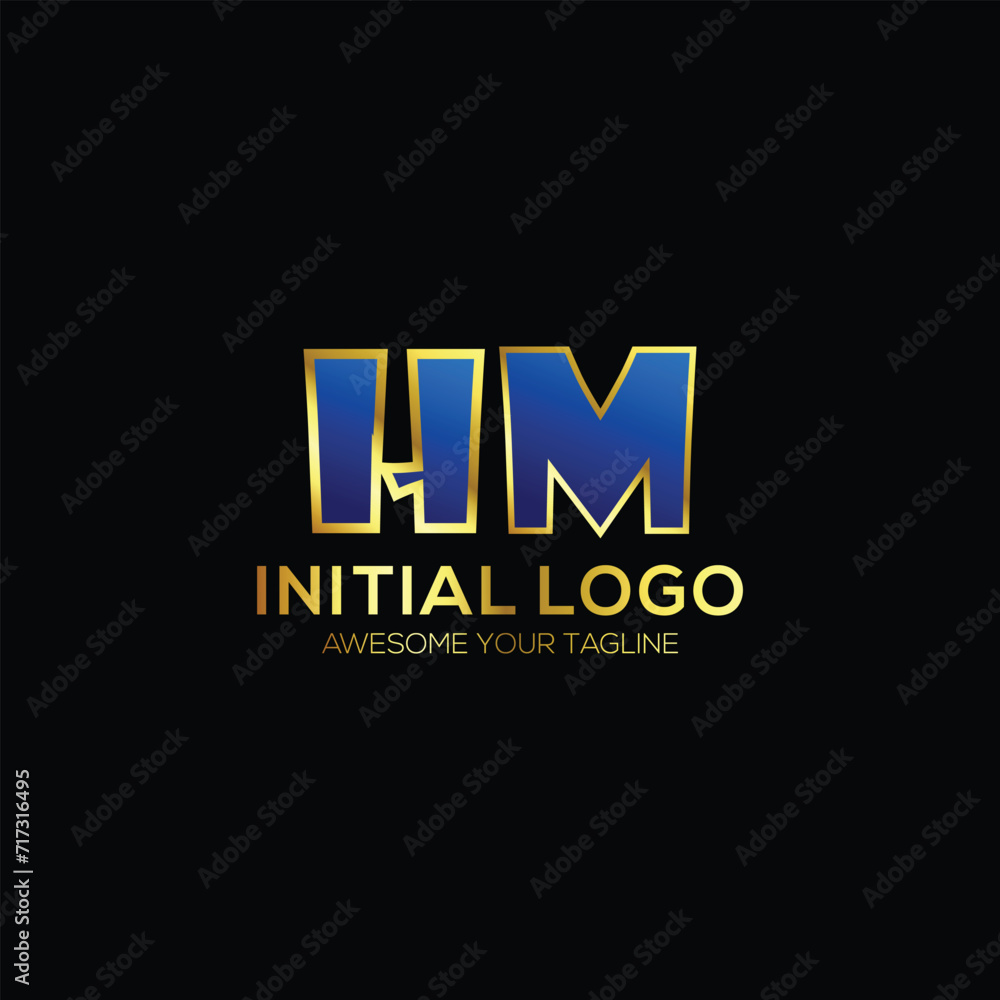 logo initial modern design vector logo initial modern design vector