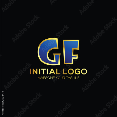 logo initial modern design vector