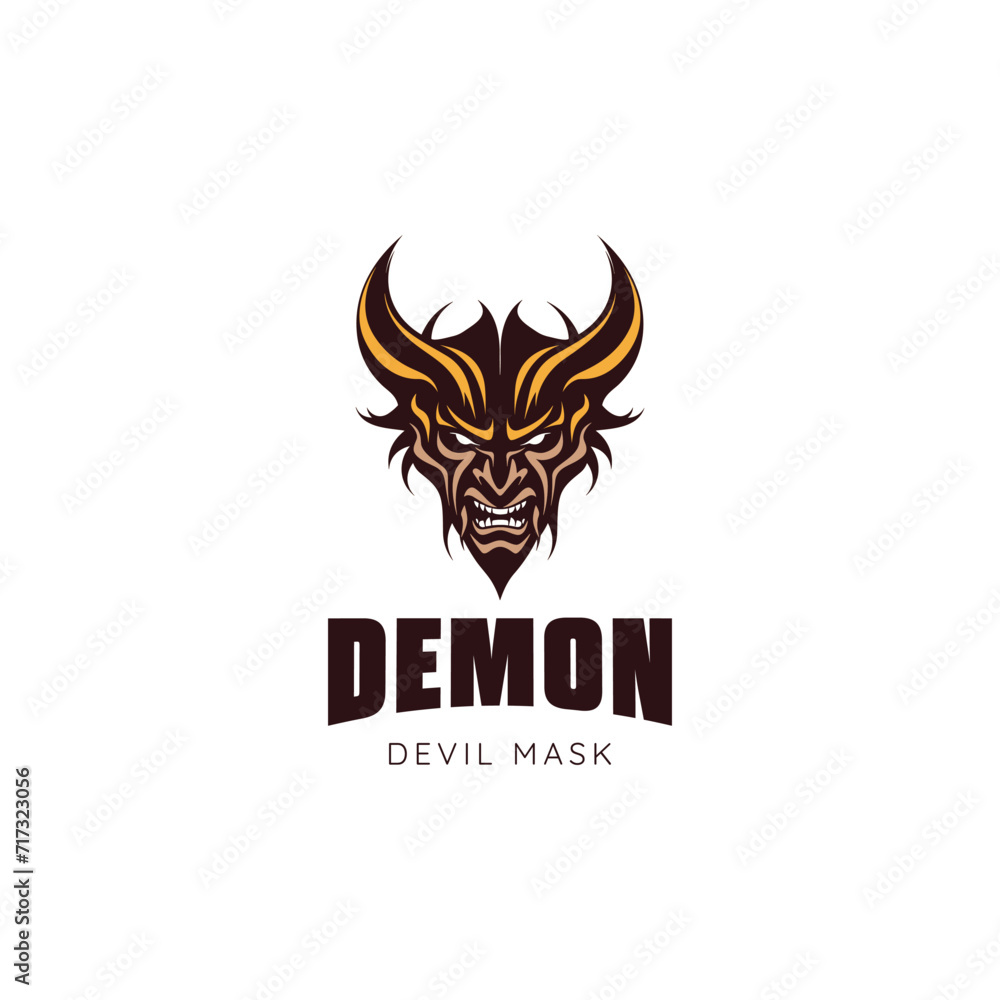 samurai mask vector illustration,Oni mask logo design inspiration samurai mask vector illustration,Oni mask logo design inspiration
