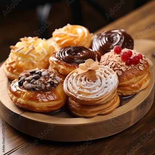 Delicious Pastry Selection Celebrating Gourmet Indulgence